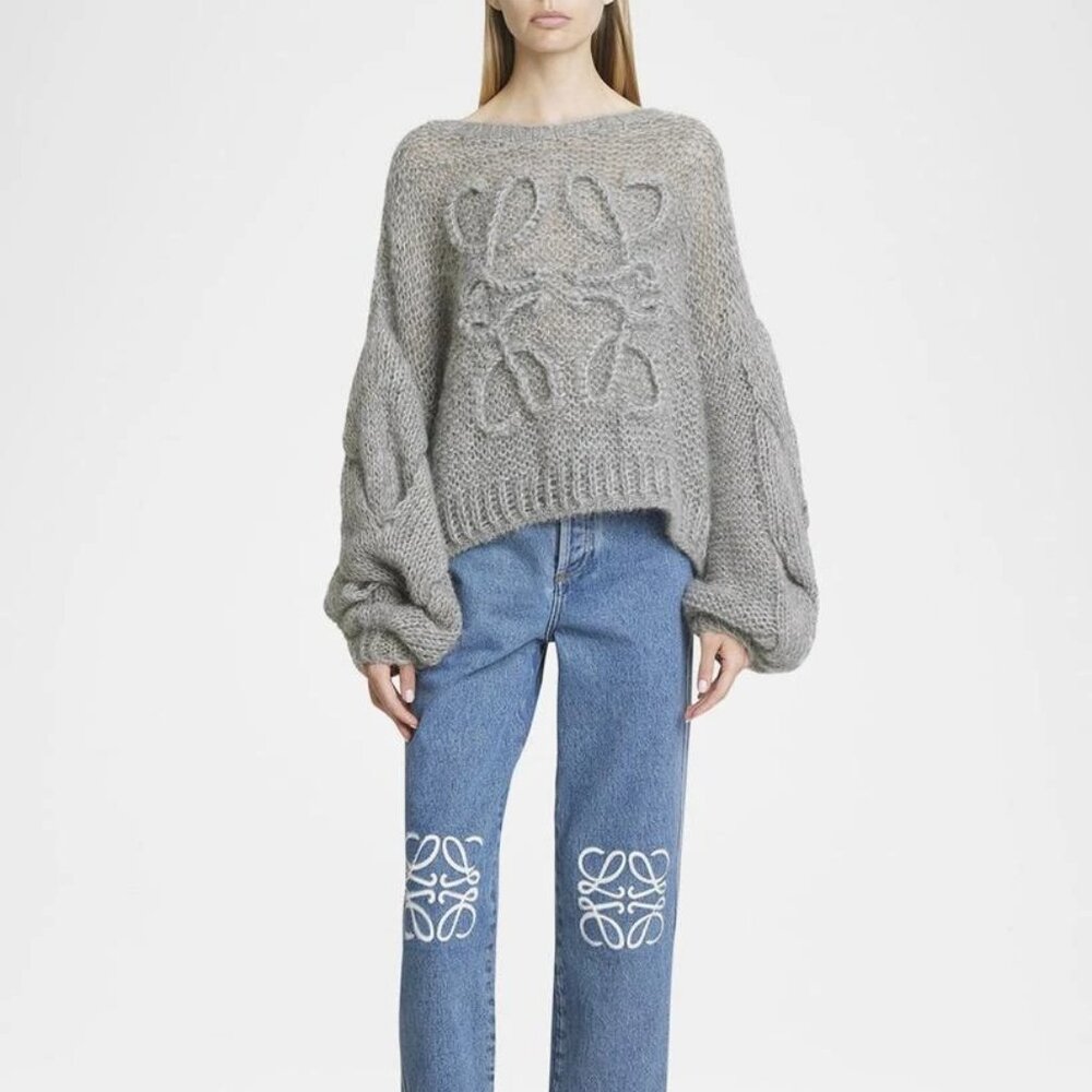 Loewe  Anagram oversized mohair-blend sweater